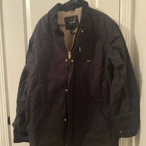 WALLS Workwear Mens Lined Heavy WorkWear Jacket Work Size Large Black - Picture 6 of 15